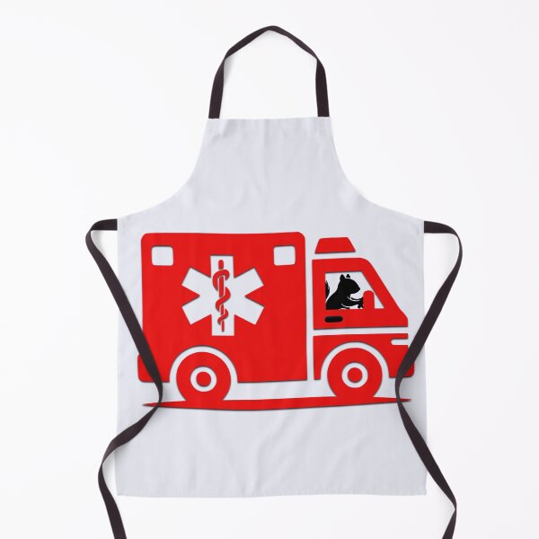 Item preview, PARAMEDIC SQUIRREL IN AMBULANCE designed and sold by Squirrel Adventurous.