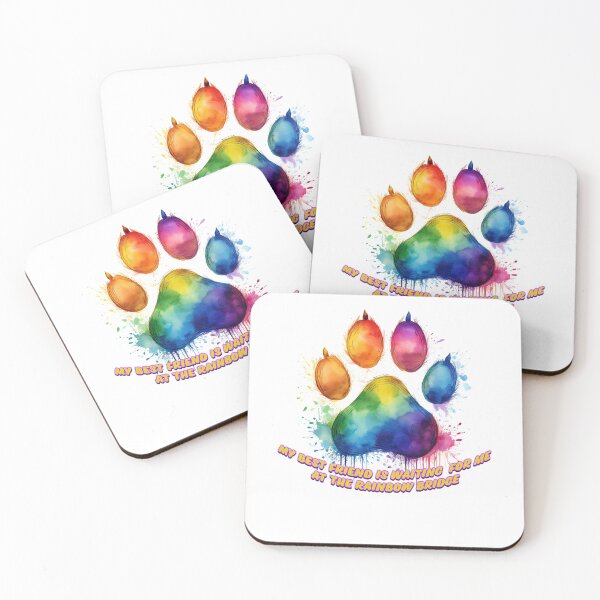 Item preview, RAINBOW BRIDGE DOG PAW designed and sold by BIGPIX91011.