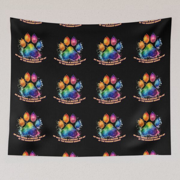Item preview, RAINBOW BRIDGE DOG PAW designed and sold by BIGPIX91011.