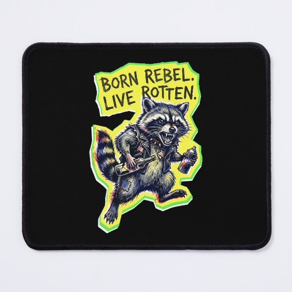 Item preview, Rotten Trash Panda No.4: Trash Rebel Mascot designed and sold by NO BEAVER NO PUNK.
