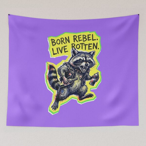 Item preview, Rotten Trash Panda No.4: Trash Rebel Mascot designed and sold by NO BEAVER NO PUNK.