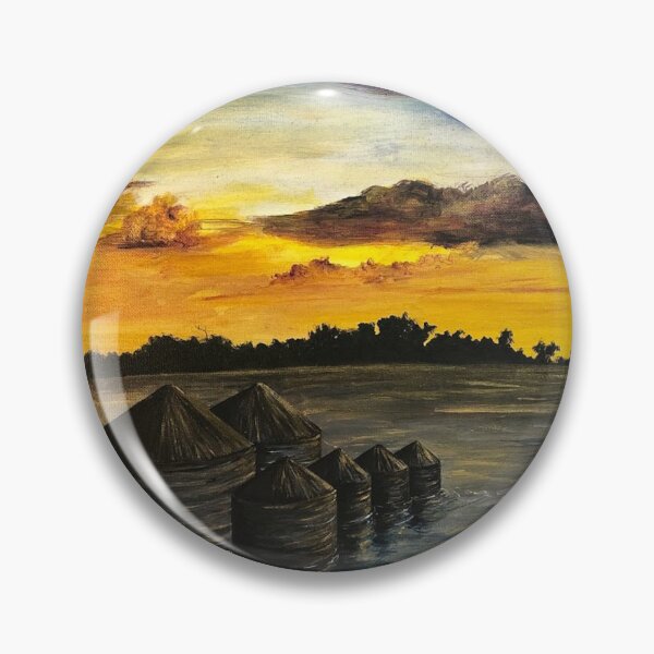 Item preview, Flooded Farmlands, Acrylic painting designed and sold by GiSilver.