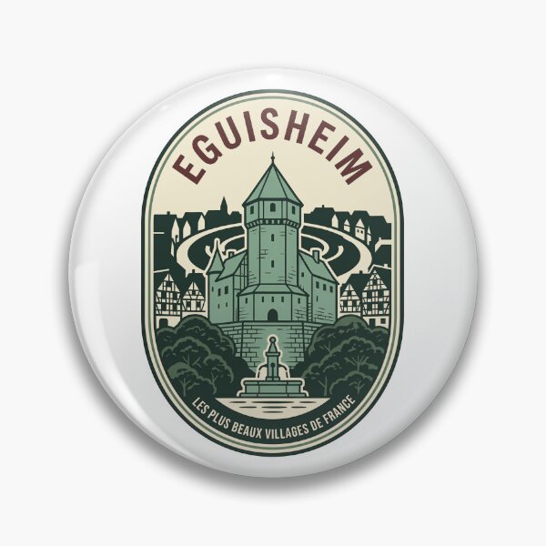 Item preview, Vintage Eguisheim France Medieval Village Travel Badge designed and sold by k3rstman1.