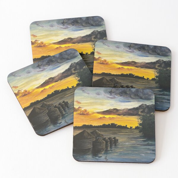 Item preview, Flooded Farmlands, Acrylic painting designed and sold by GiSilver.
