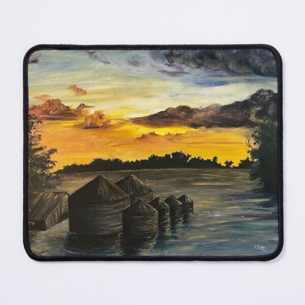 Item preview, Flooded Farmlands, Acrylic painting designed and sold by GiSilver.