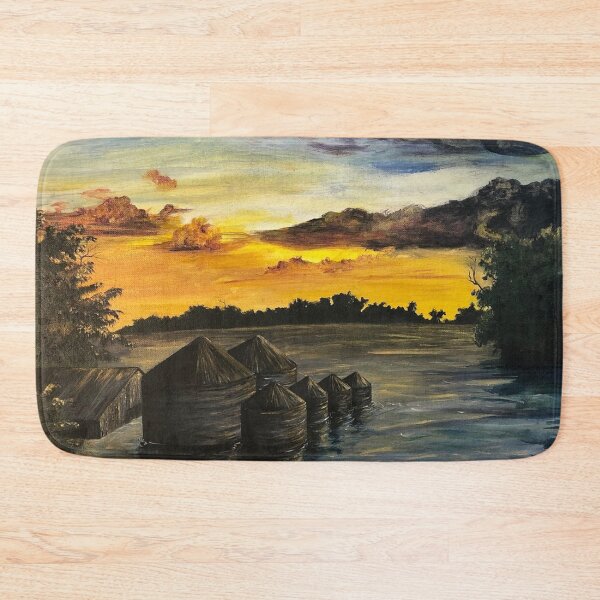 Item preview, Flooded Farmlands, Acrylic painting designed and sold by GiSilver.