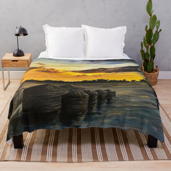 Item preview, Flooded Farmlands, Acrylic painting designed and sold by GiSilver.