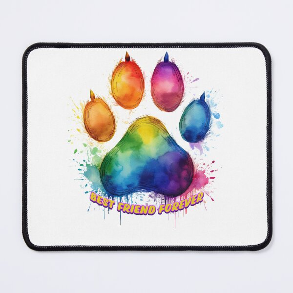 Item preview, BEST FRIENDS FOREVER RAINBOW DOG PAW designed and sold by BIGPIX91011.