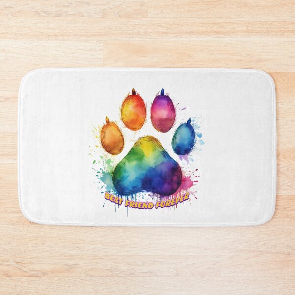 Item preview, BEST FRIENDS FOREVER RAINBOW DOG PAW designed and sold by BIGPIX91011.