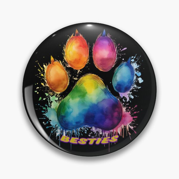 Item preview, BESTIES RAINBOW DOG PAW designed and sold by BIGPIX91011.