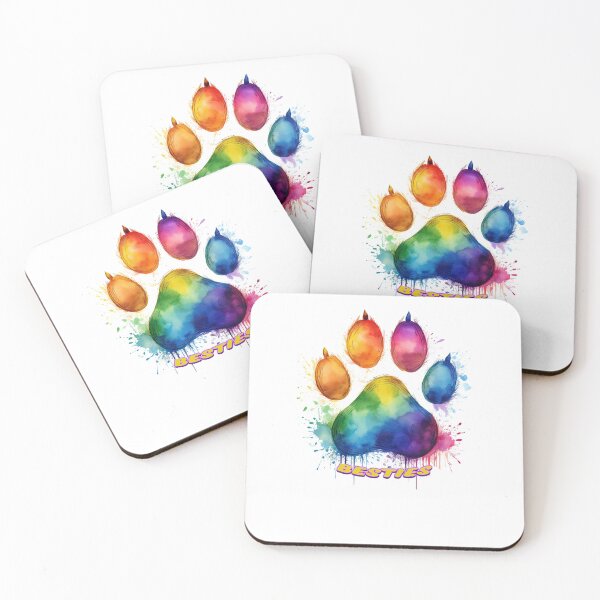 Item preview, BESTIES RAINBOW DOG PAW designed and sold by BIGPIX91011.