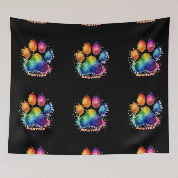 Item preview, BESTIES RAINBOW DOG PAW designed and sold by BIGPIX91011.