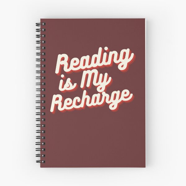 Item preview, Reading Is My Recharge – Retro Book Lover Design designed and sold by PropGiantStudio.