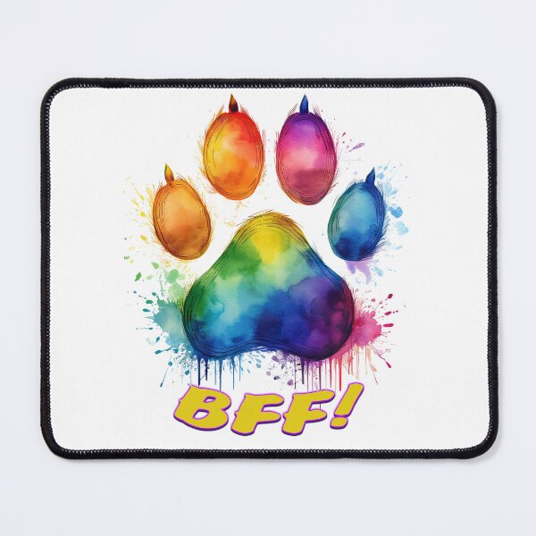 Item preview, BFF! RAINBOW DOG PAW designed and sold by BIGPIX91011.
