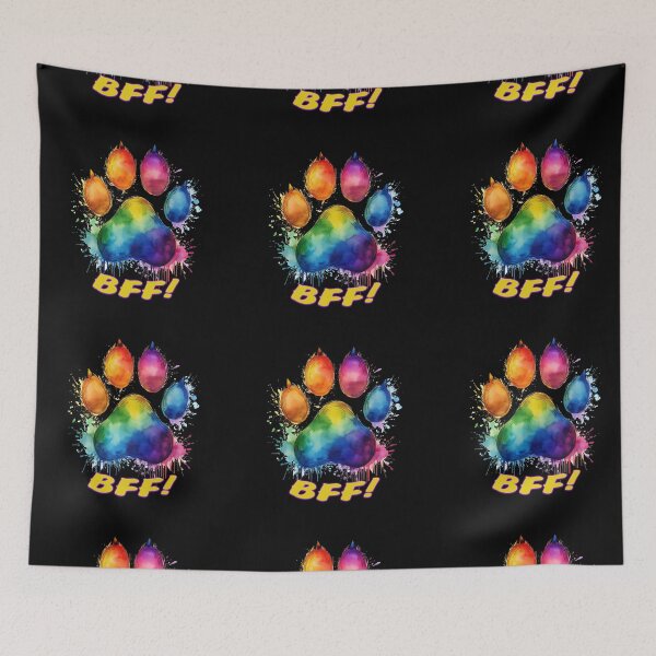 Item preview, BFF! RAINBOW DOG PAW designed and sold by BIGPIX91011.