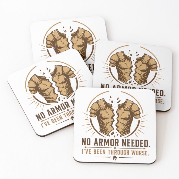 Item preview, No Armor Needed I’ve Been Through Worse – Resilient Warrior Tee designed and sold by ZorviqueStudio.
