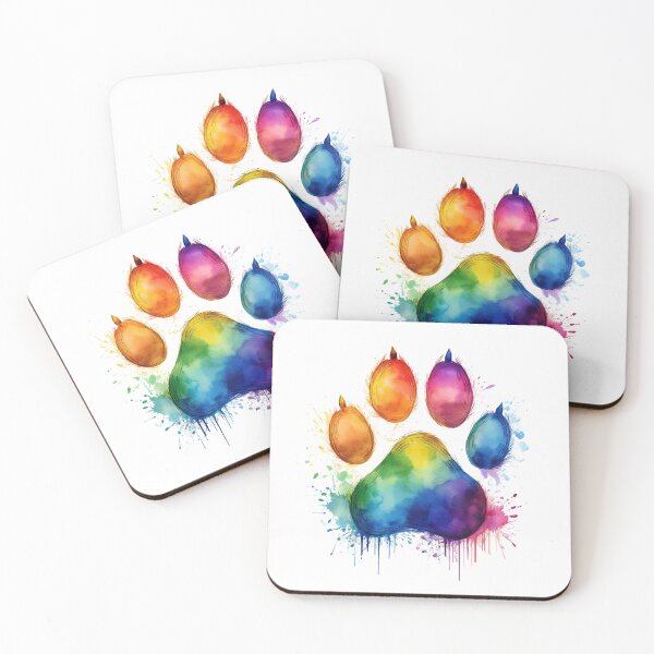 Item preview, RAINBOW DOG PAW designed and sold by BIGPIX91011.