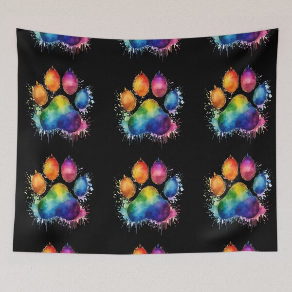 Item preview, RAINBOW DOG PAW designed and sold by BIGPIX91011.