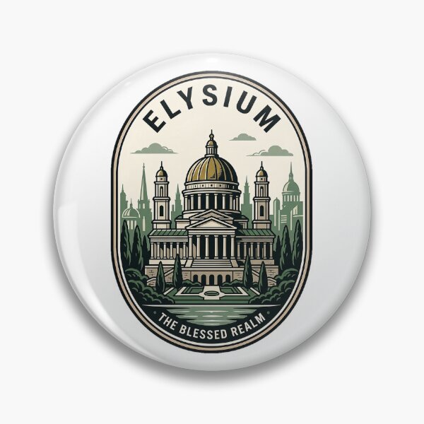 Item preview, Elysium The Blessed Realm Vintage Architectural Emblem designed and sold by k3rstman1.
