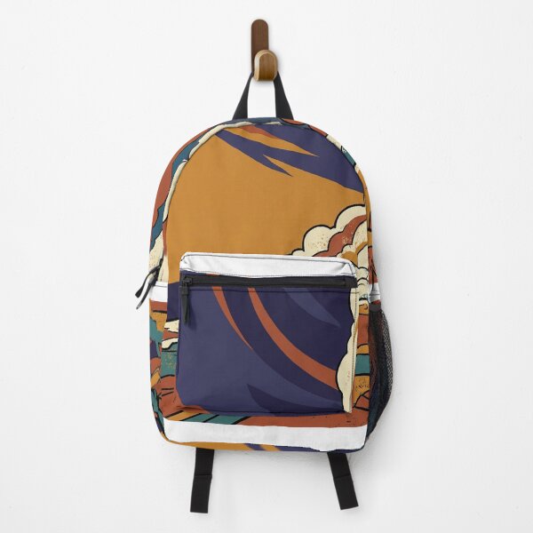 Item preview, Vintage National Park Geyser at Dusk WPA Poster designed and sold by FoxglovePress.