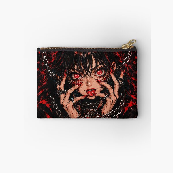 Item preview, Obsessed Love Yandere Anime Girl – Dark Gothic Japanese Aesthetic T-Shirt Design designed and sold by saamessart.