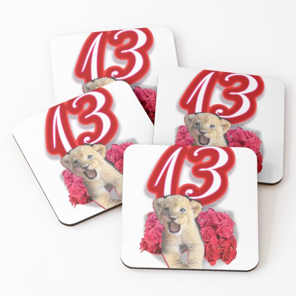 Item preview, Baby Lion and Red Roses (by ACCI) Number 13 designed and sold by VanyssaGraphics.