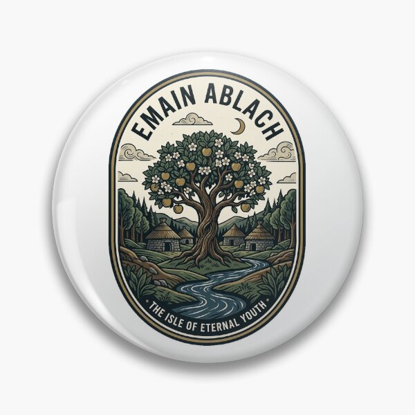 Item preview, Emain Ablach Celtic Mythology Apple Tree Badge designed and sold by k3rstman1.