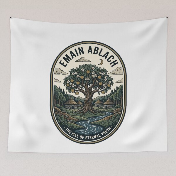 Item preview, Emain Ablach Celtic Mythology Apple Tree Badge designed and sold by k3rstman1.