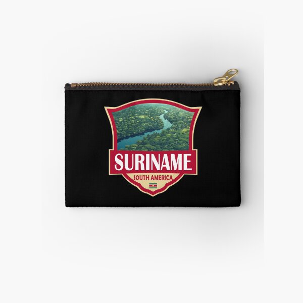 Item preview, Suriname Illustration Retro Badge designed and sold by KrisSidDesigns.