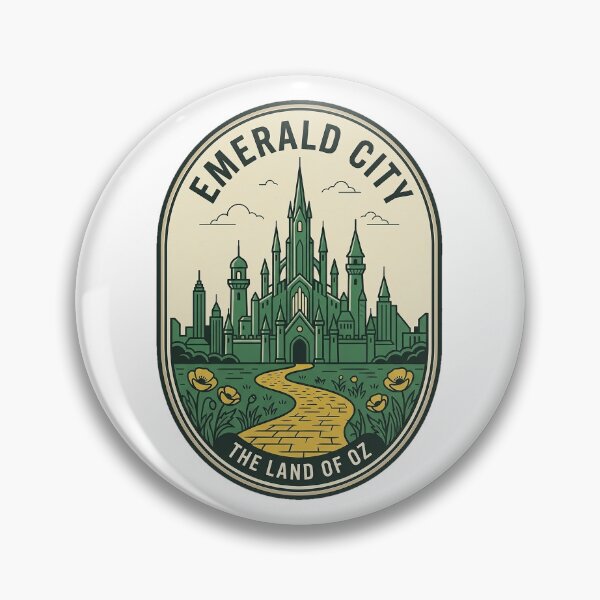 Item preview, Vintage Emerald City Land of Oz Travel Emblem designed and sold by k3rstman1.