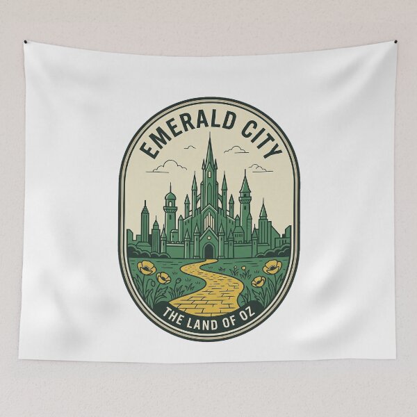 Item preview, Vintage Emerald City Land of Oz Travel Emblem designed and sold by k3rstman1.