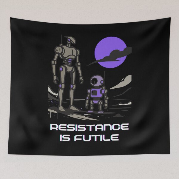 Item preview, Powered by AI Robot Design Futuristic Artificial Intelligence Tech Aesthetic Machine Learning Cyberpunk Graphic designed and sold by TEEJAMBOREE.