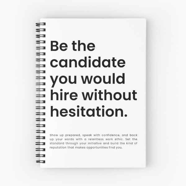 Item preview, Be The Candidate You Would Hire Without Hesitation | Job Interview Motivation Quote | Career Goals Inspiration Art | Minimalist Recruiter HR Gift Idea | Corporate Office Wall Decor designed and sold by LitzoyGlobeArt.