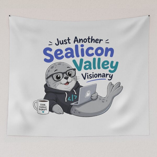 Item preview, Just Another Sealicon Valley Visionary designed and sold by Itai Doshin.