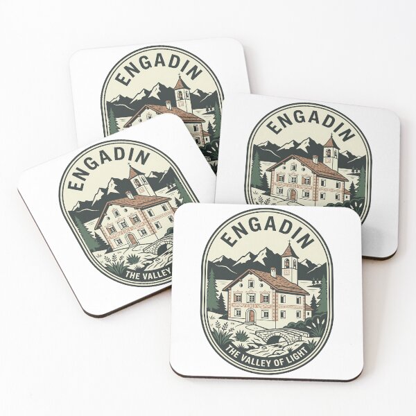 Item preview, Engadin Valley Of Light Swiss Alps Vintage Emblem designed and sold by k3rstman1.
