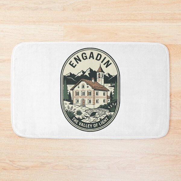 Item preview, Engadin Valley Of Light Swiss Alps Vintage Emblem designed and sold by k3rstman1.