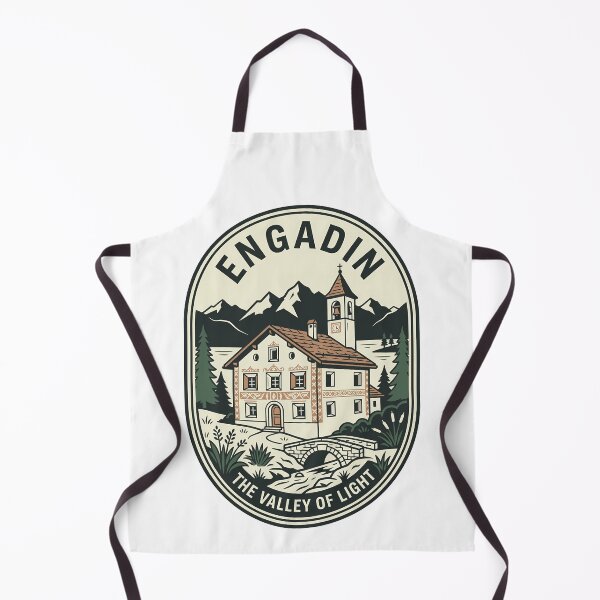Item preview, Engadin Valley Of Light Swiss Alps Vintage Emblem designed and sold by k3rstman1.