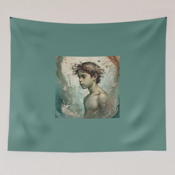 Item preview, Prince of Lost Atlantis – Watercolor Portrait designed and sold by UmSkelig834.
