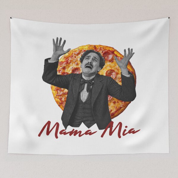 Item preview, Vintage Style Mamma Mia Funny Graphic Tee designed and sold by TheSnarkyShark.