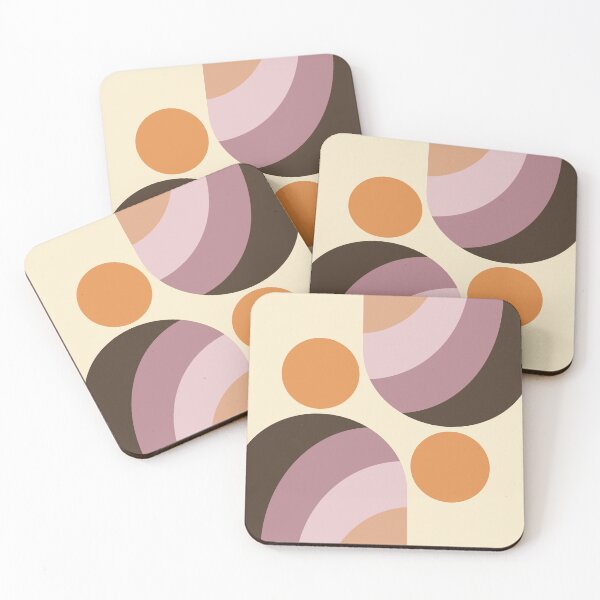 Item preview, Mid Century Modern Geometric Arch in Vintage Espresso Rose designed and sold by nineFlorals.