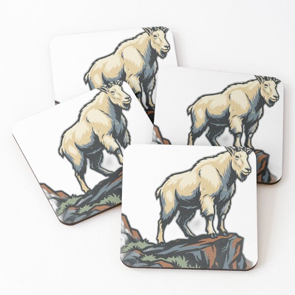 Item preview, National Park Mountain Goat Vintage WPA Poster Art designed and sold by FoxglovePress.