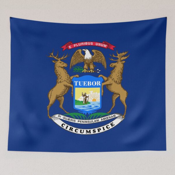 Item preview, Michigan State Flag MI designed and sold by shitpostee.