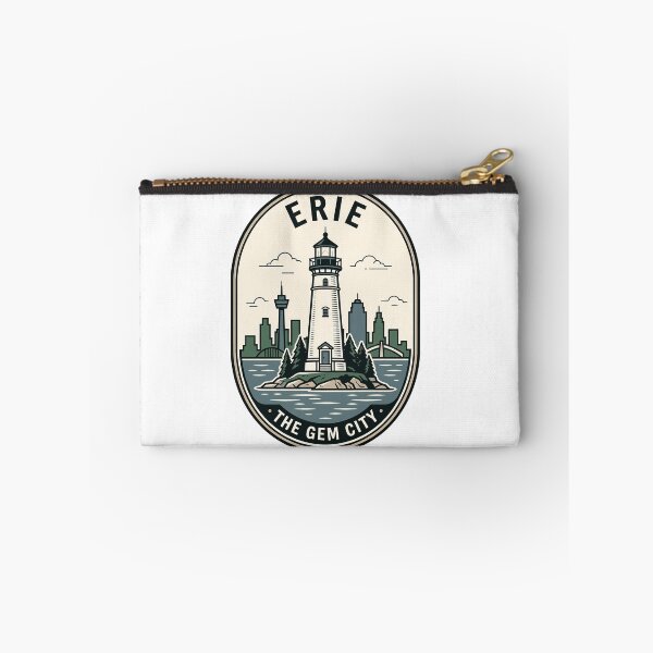 Item preview, Vintage Erie Pennsylvania Gem City Lighthouse Skyline designed and sold by k3rstman1.