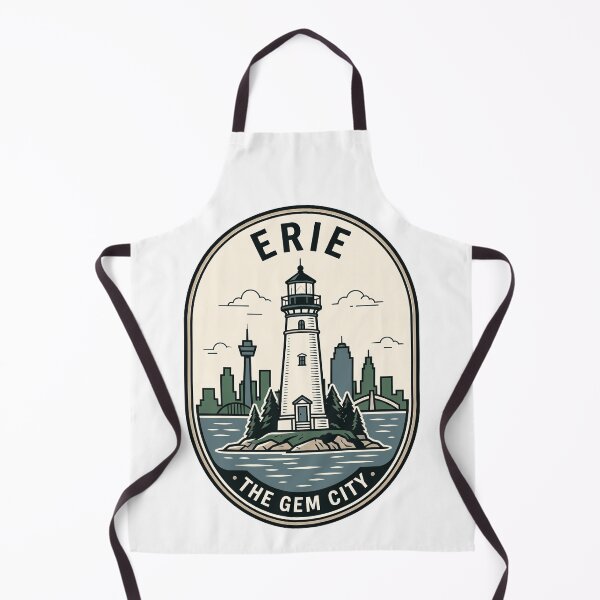 Item preview, Vintage Erie Pennsylvania Gem City Lighthouse Skyline designed and sold by k3rstman1.