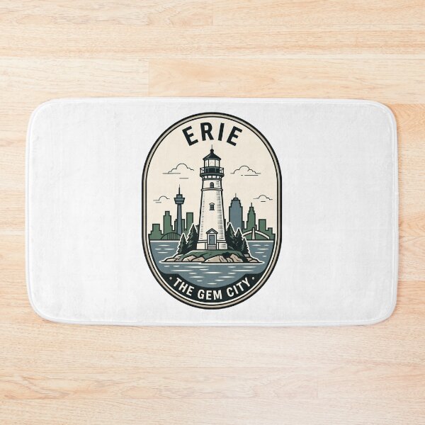 Item preview, Vintage Erie Pennsylvania Gem City Lighthouse Skyline designed and sold by k3rstman1.