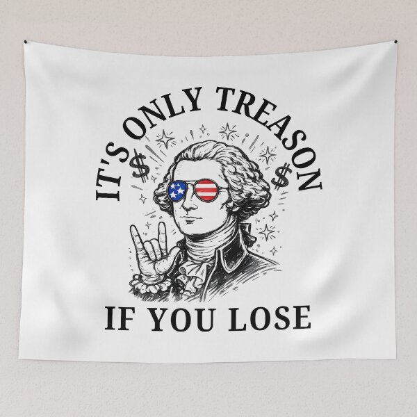 Item preview, It’s Only Treason If You Lose George Washington Funny Patriotic 4th of July Shirt designed and sold by Teetreasure2.