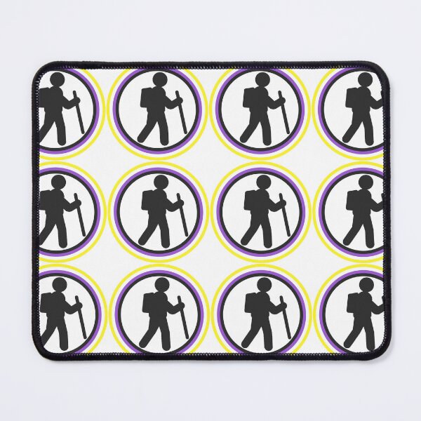 Item preview, Hiker Icon Pride Nonbinary designed and sold by TinkyInkyFinky.