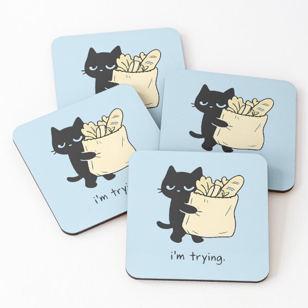 Item preview, I’m Trying Cat designed and sold by AdicretorDesign.