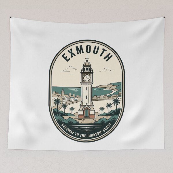 Item preview, Exmouth Devon Vintage Jurassic Coast Travel Badge designed and sold by k3rstman1.
