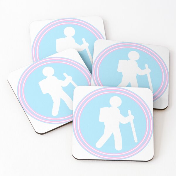 Item preview, Hiker Icon Pride Trans (blue) designed and sold by TinkyInkyFinky.